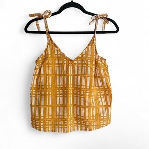 Universal Thread Mustard Checkered Camisole